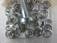 Druckknöpfe Jersey 11 mm silber
