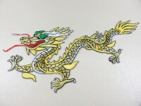 Bügelbild Bügelmotiv-Gestickt Drache