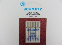 SCHMETZ - 5 leather needles size 80-100 (Combi)/flat piston