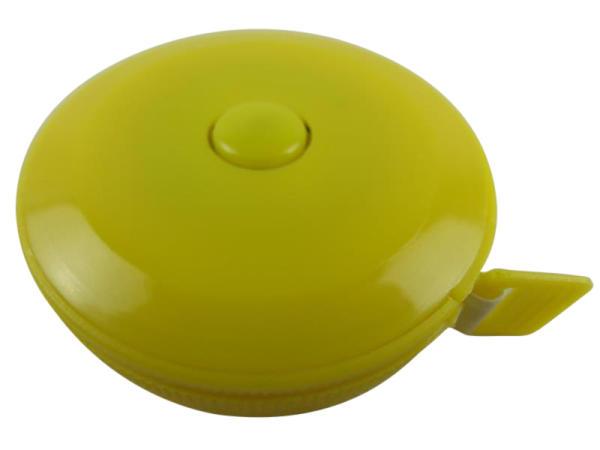 Tailors tape measure - automatic yellow