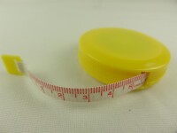 Tailors tape measure - automatic yellow