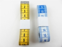 Tailors tape measure 150 cm - blue and yellow