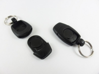 Buckle with key ring for lanyards / 23x43 mm - black