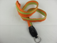 Buckle with key ring for lanyards / 23x43 mm - black