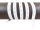 Perforated rubber 15 mm white