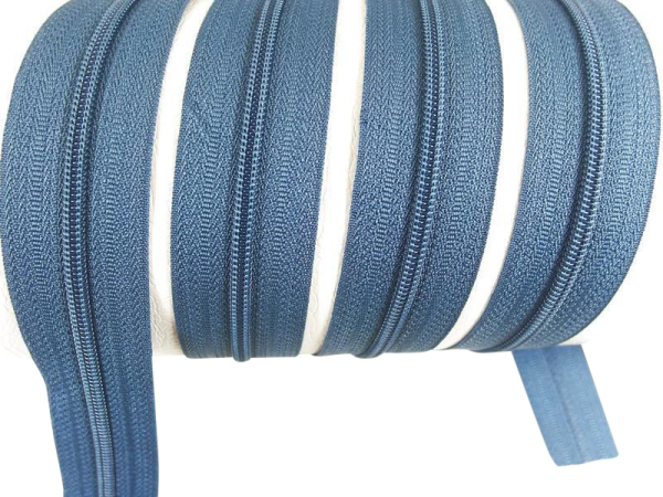 Endless zippers loose - per meter - spiral (3mm) gray