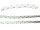 Sky blue flower ribbon for sewing on white braid