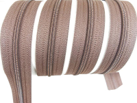 Endless zippers loose - per meter - spiral (3mm) nut brown