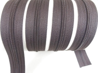Endless zippers loose - per meter - spiral (3mm) chocolate brown