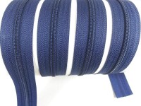 Endless zippers loose - per meter - spiral (3mm) navy blue