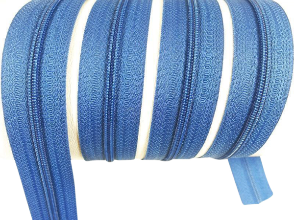 Endless zippers loose - per meter - spiral (3mm) ocean blue