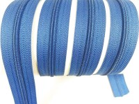 Endless zippers loose - per meter - spiral (3mm) ocean blue