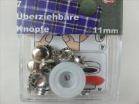 Überziehbare Knöpfe mit Werkzeug 11mm 7er Set