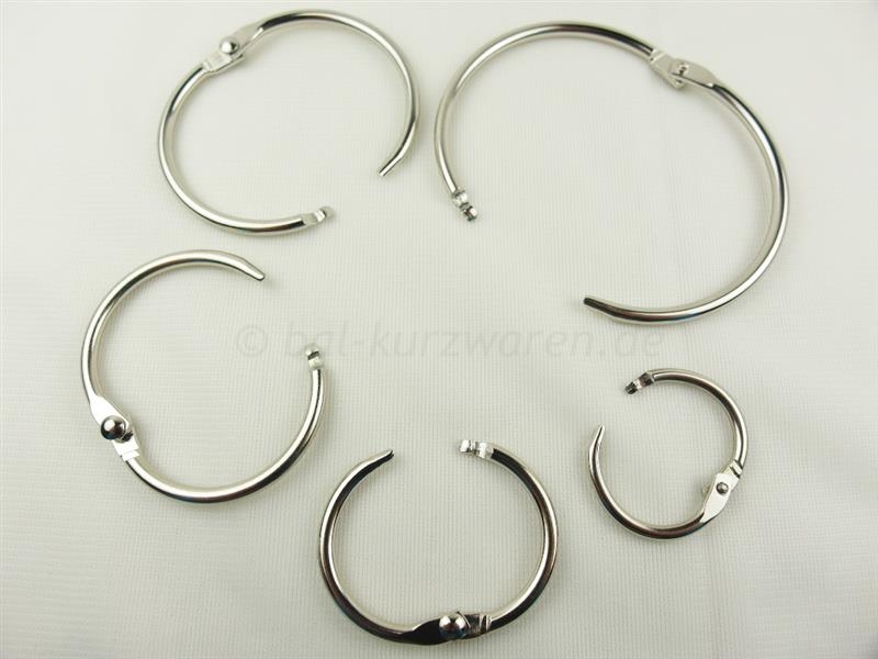 Schlüsselringe Aufklappbar 50mm 50 St Heftringe Heftring Schlüsselring 56mm 