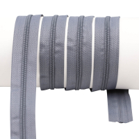 Endless zippers loose - per meter - spiral (5mm) medium gray