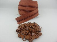 Zipper 5 mm Spirale bronzebraun