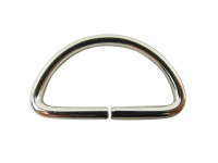 D-ring half ring oval seam light model 30 mm silver