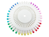 Pins on rosette pearl head