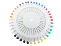 Pins on rosette plastic head
