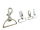 Carabiner hook 40 mm model "d-ring" and "oval"