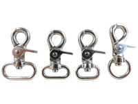 Scissor carabiner with rein snap