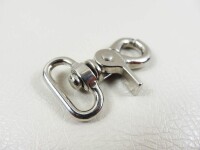 Scherenkarabiner mit Zügelschnapp 20mm