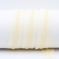 Endless zippers loose - per meter - spiral (5mm) cream white