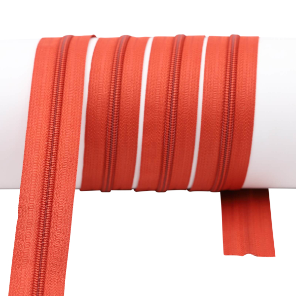 Endless zippers loose - per meter - spiral (5mm) copper orange