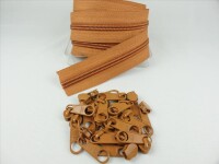 Zipper 5 mm spiral copper