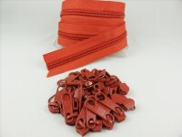 Zipper 5 mm spiral copper orange