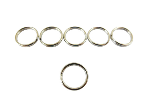 Key ring / outer diameter - approx. 12 mm - silver