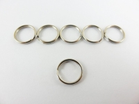 Key ring / outer diameter - approx. 12 mm - silver