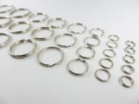 Key ring / outer diameter - approx. 12 mm - silver