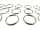 Key ring / outer diameter - approx. 16 mm / 18 mm - silver
