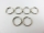 Key ring / outer diameter - approx. 16 mm / 18 mm - silver