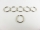Key ring / outer diameter - approx. 16 mm - silver