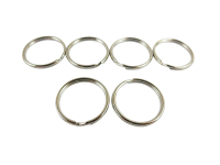 Key ring / outer diameter - approx. 18 mm - silver