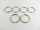 Key ring / outer diameter - approx. 18 mm - silver