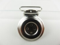 Rohling Hosenträgerclip 20 mm silber